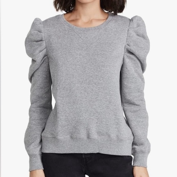 Cynthia Rowley Puff Sleeve Sweatshirt - M - Picture 1 of 6